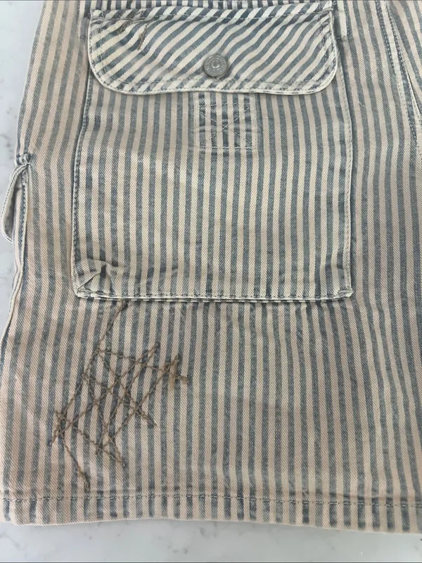 We The Free Day Dreamer Railroad Free People Boho Striped Shorts - Image 13
