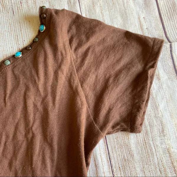 Texas Couture Small Tshirt Top Brown - Image 6
