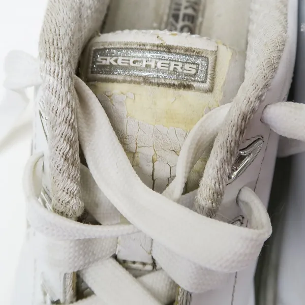 Vintage 90s Skechers White Chrome Platform Sneakers - Image 12