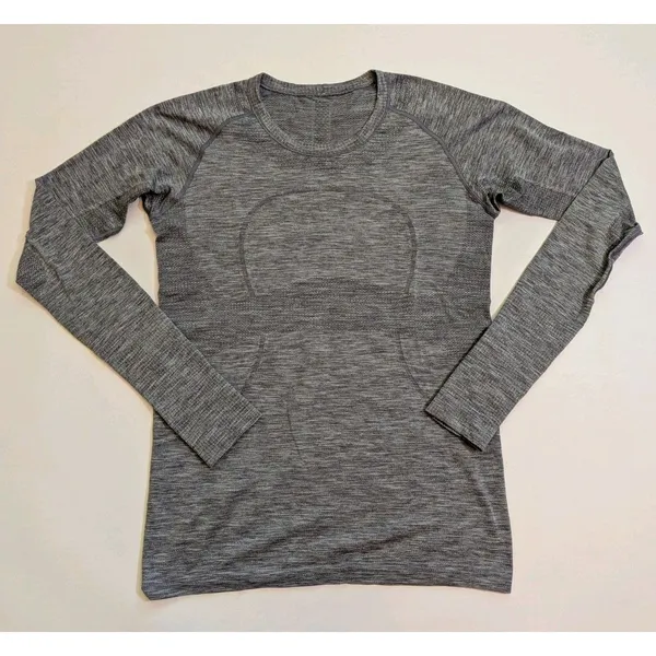 Lululemon Swiftly Tech Long Sleeve Crew Sz 10 Activewear Outdoor Hiking Gym Run - Image 2