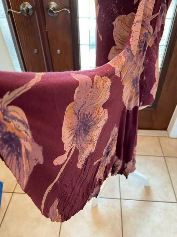Free People Birds of Paradise Wine /purple Color Top size SP - Image 7