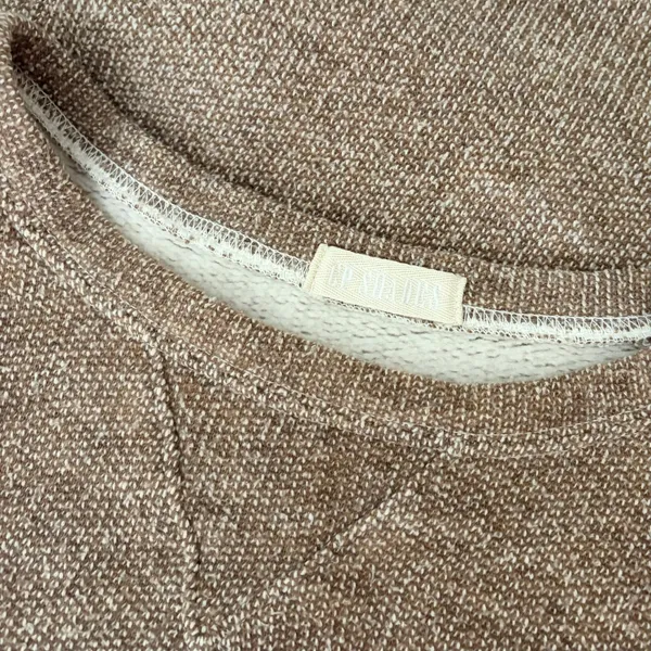 Anthropologie CP SHADES Pam Cotton Wool Sweatshirt Sweater Brown XS Made USA - Image 9