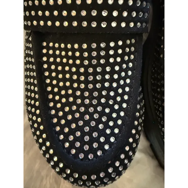 Rouge Helium Loafers Womens Size 10 EU40 Black Rhinestone Platform Chunky Sole - Image 9