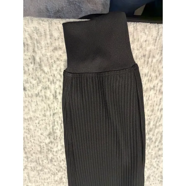 DSG Womens Everyday High Rise Ribbed Sweatpants Black Size XS‎ NWT - Image 3