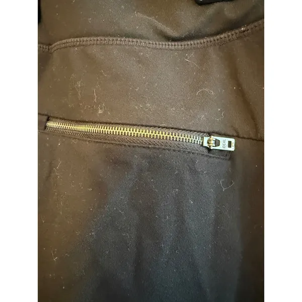 Athleta Black‎ Athletic Shorts Womens Size S Zip Pockets Performance - Image 3