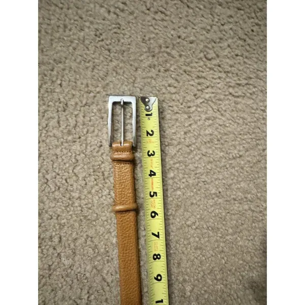 Talbots Womens Genuine Leather Belt Size XXL Brown 6336 Made In Italy - Image 5