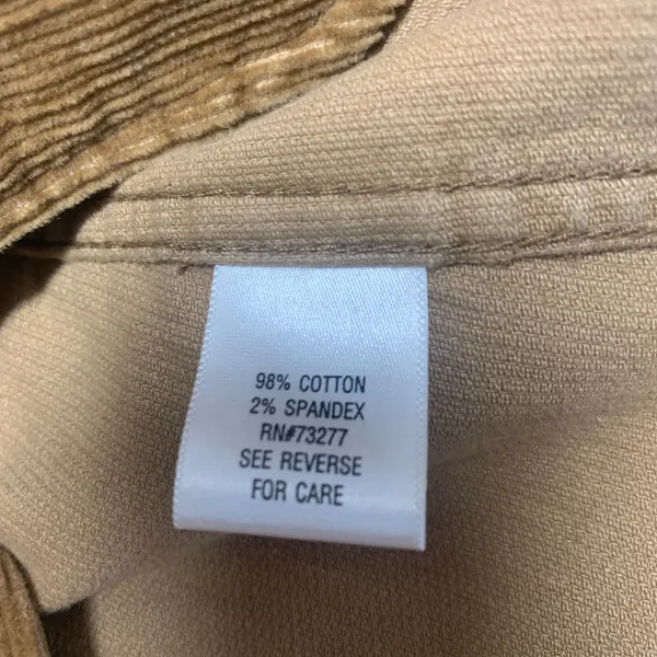 Vintage Corduroy Tan Camel Blazer Vintage Y2K Sz Large - Image 8