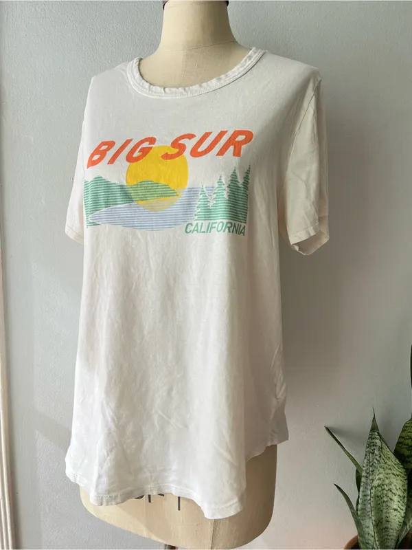 Big Sur Retro Graphic Cotton T Shirt• Sz XL - Image 2