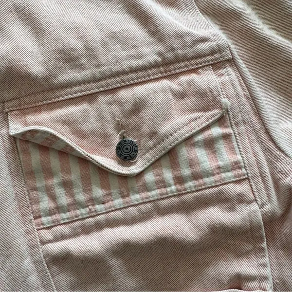 MBD by Bitterman Vintage 80s Pink Denim Jacket Size Medium - Image 6