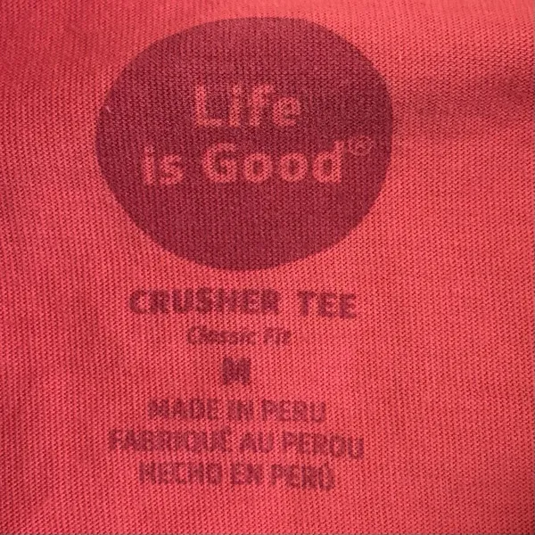 Life Is Good Red Cape May Shirt Top Women’s Size Medium Classic Fit Crusher Tee - Image 5