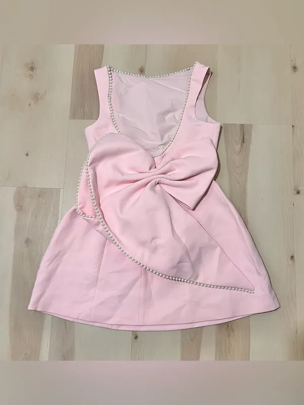Babyboo NWT Women Medium Blush Pink Mini Dress Soft Girl Romantic Coquette Chic - Image 11