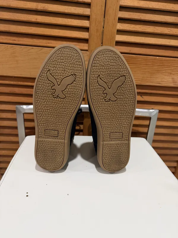 American Eagle 100% Genuine Cow Suede Black Sneaker Boots Sherpa Lined Size 9 - Image 11