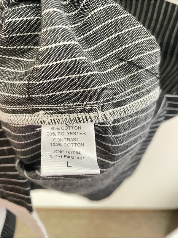 Tuckernuck Pomander Place Voileta Black Stripe Mini Dress Size Large - Image 6