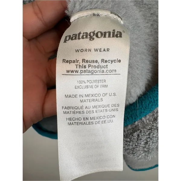 Patagonia Women's Re-Tool Snap-T® Pullover Style 25442 Size XL Grey Blue - Image 4