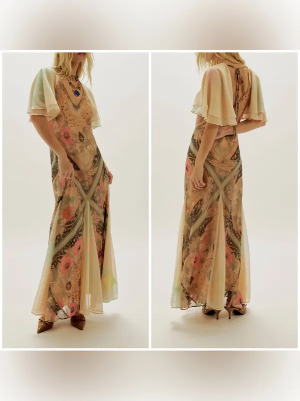 NWT Free People Celestial Nights Maxi Dress - fairy combo - small - Image 2