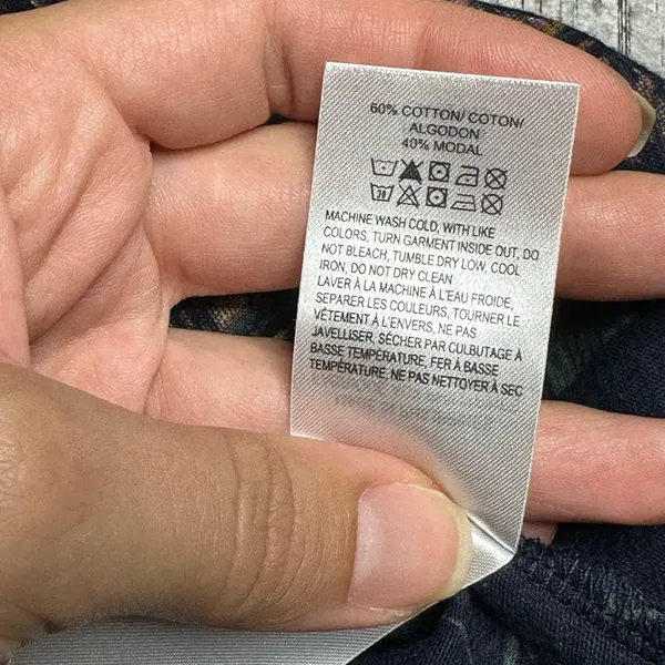 Lucky Brand Tee shirt boho print indie hippie casual California cotton short sleeve - Image 5