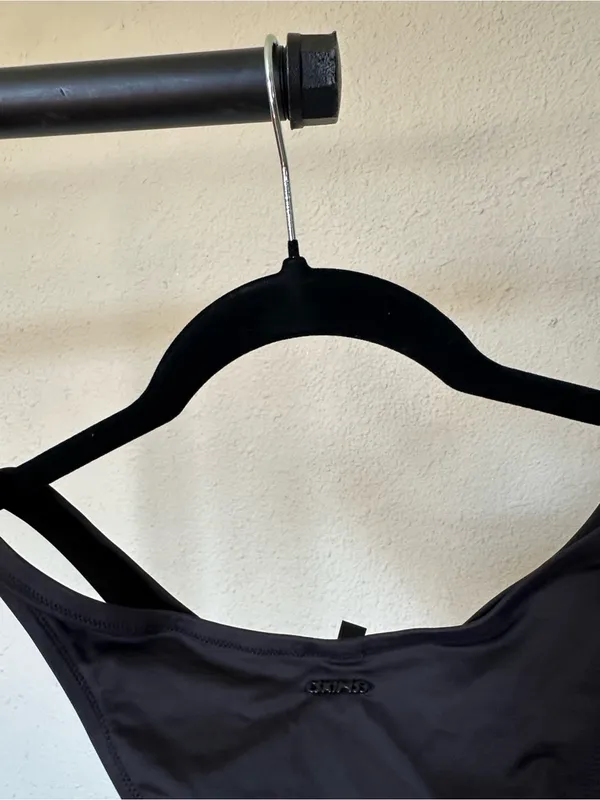 Skims Signature Swim Cheeky Tanga Bottom Onyx Size size L‎ - Image 4