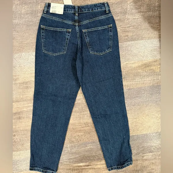 Topshop High Waisted Petite Mom Jeans - Image 6