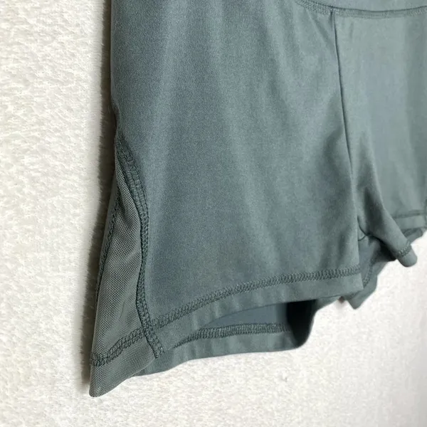 Balance Collection Athletic Workout Spandex Biker Shorts Gym Yoga Green Medium - Image 4