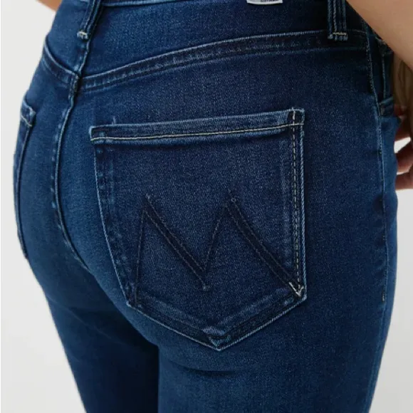 MOTHER casual Dark Blue looker ankle fray size 25‎ - Image 2
