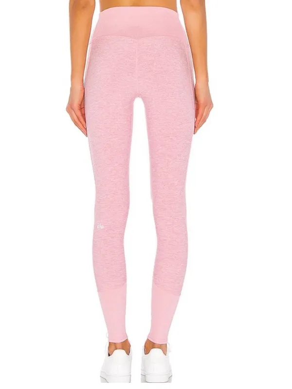 Alo Yoga Alosoft High Waist Lounge Legging in Flamingo Heather - Size M - Image 4