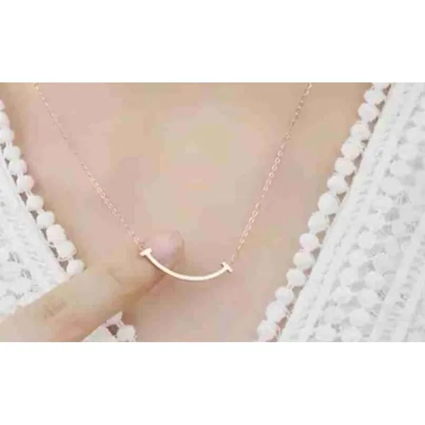 NEW‎ Rose Gold Filled Curved Bar Necklace , 16-18 - Image 2