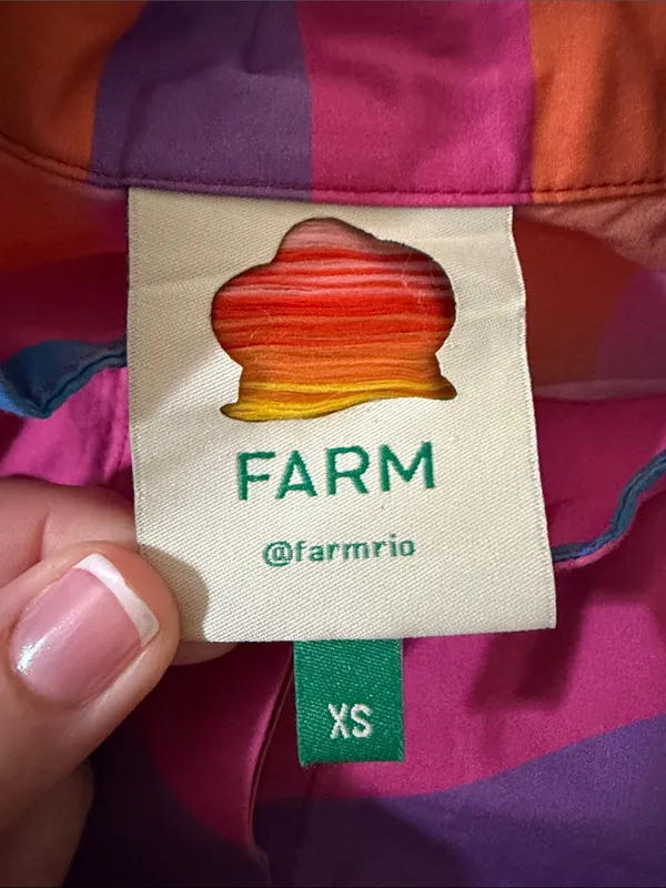 Farm Rio Amanda Stripes Mini Dress Size XS - Image 10
