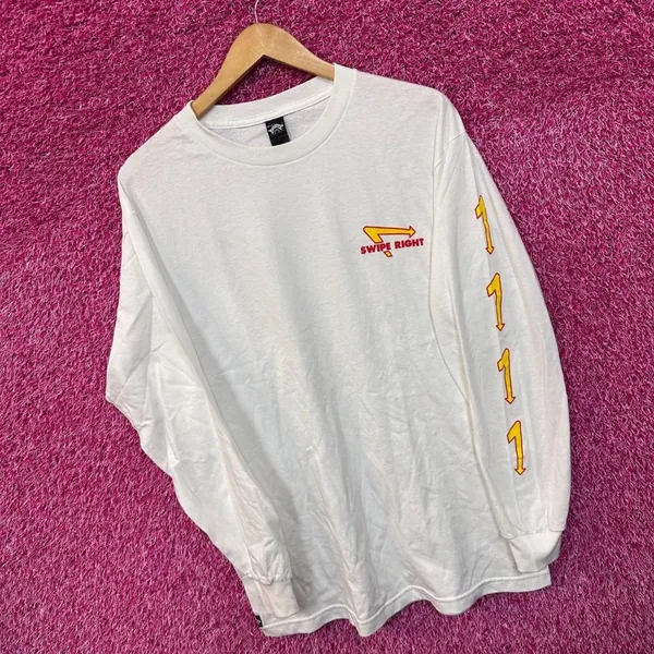 Paradise Swipe Right In N Out Arrow Logo Long Sleeve L - Image 3