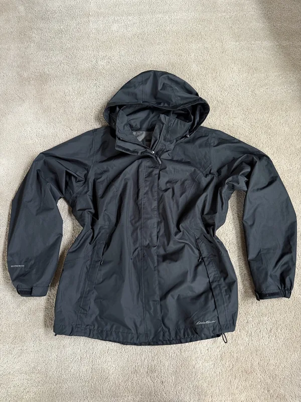 Eddie Bauer WeatherEdge Black Rain Jacket – Women’s 1X - Image 2