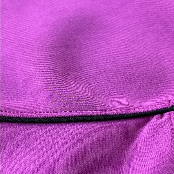 NWOT all in motion Purple Cropped Sweatshirt with Black Piping Accents size XXL - Image 11
