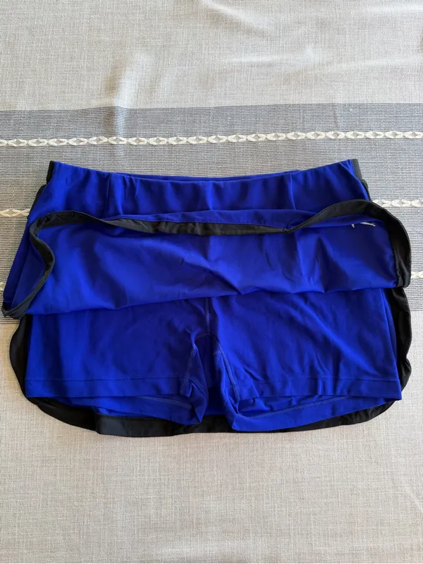 Y2K Nike Skort Athletic Blue Purple Size XL Silver Tag 90s - Image 4