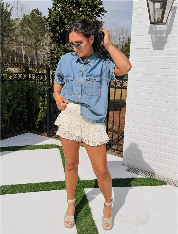 Denim button down shirt - Image 2
