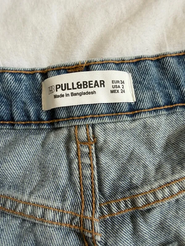 Pull and bear denim skort  - Image 3