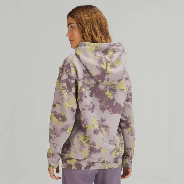 Lululemon All Yours Hoodie Size 8 Orbital Tie Dye‎ Mauve Grey - Image 3