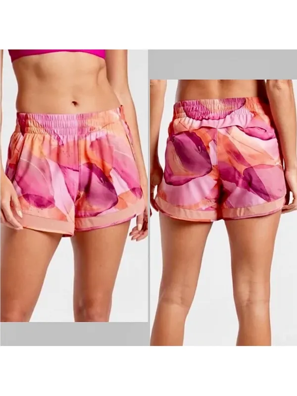 Athleta Printed Mesh Racer Run Shorts - Image 2