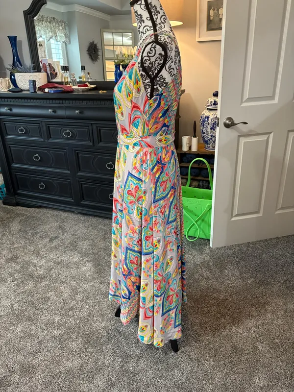 OSFM NWOT spaghetti strap printed dress Multiple - Image 2