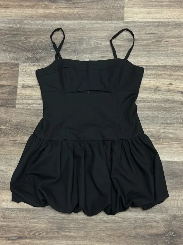 NEW Altar’d State Pen Bubble Mini Black Dress Women’s Large - Image 2