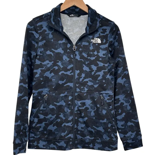 The North Face Jacket Women's Camo Cinder Full Zip Hiking Gorpcore Blue Black‎ S - Image 2
