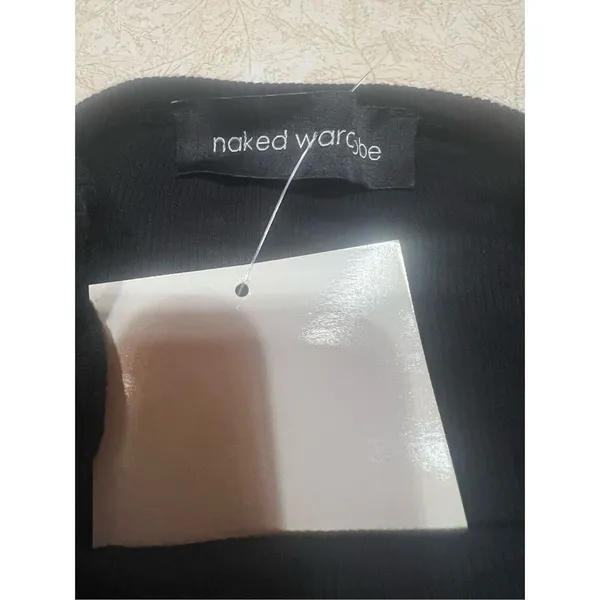 Naked Wardrobe Black Ribbed Bodysuit Sz S NWT - Image 5