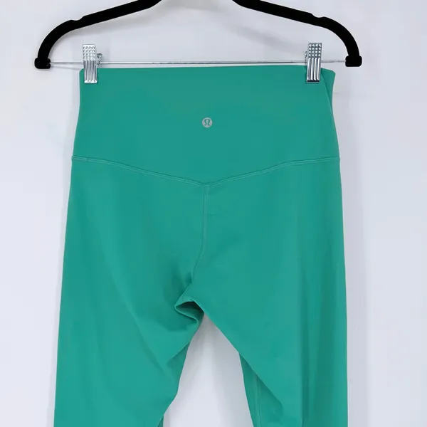 Lululemon Align High Rise Lined Crop 23 Leggings Maldives Green Womens Size 8 - Image 8