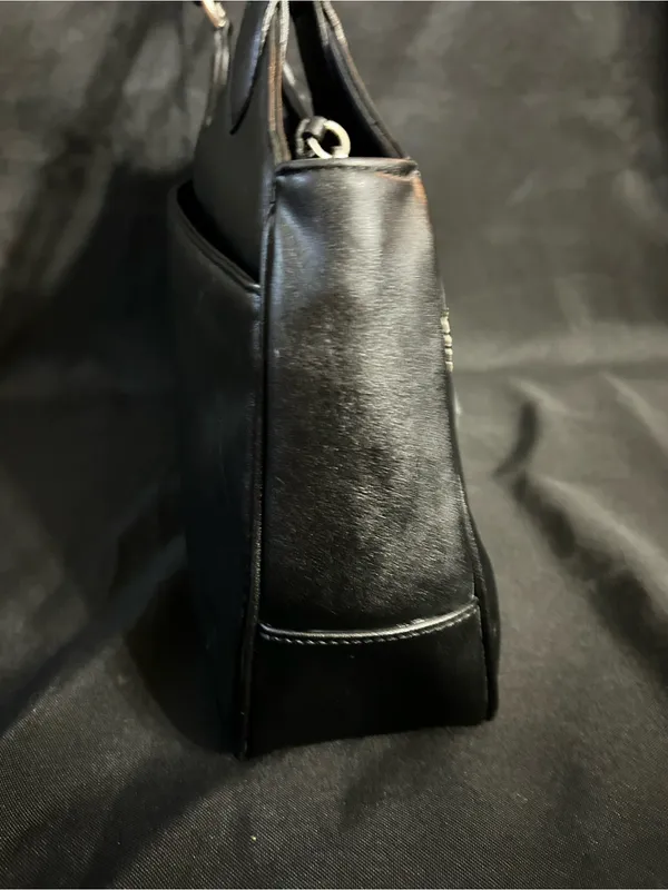Charter Club Women’s Classic Black Leather Tote Bow Accent NWT - Image 9