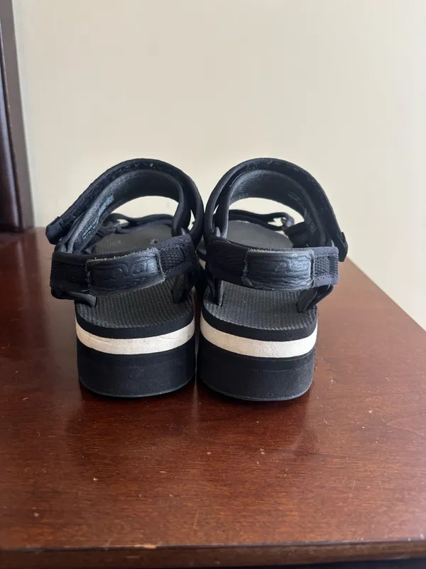 Black platform Teva Sandals - Image 3
