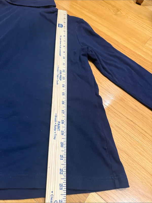Croft & Barrow 100% blue turtle neck size large . - Image 4
