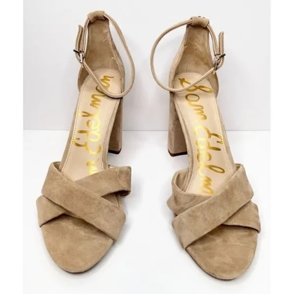 Sam Edelman Yaro Block Heel Ankle Strap Criss‎ Cross Sandals Size 10 - Image 4