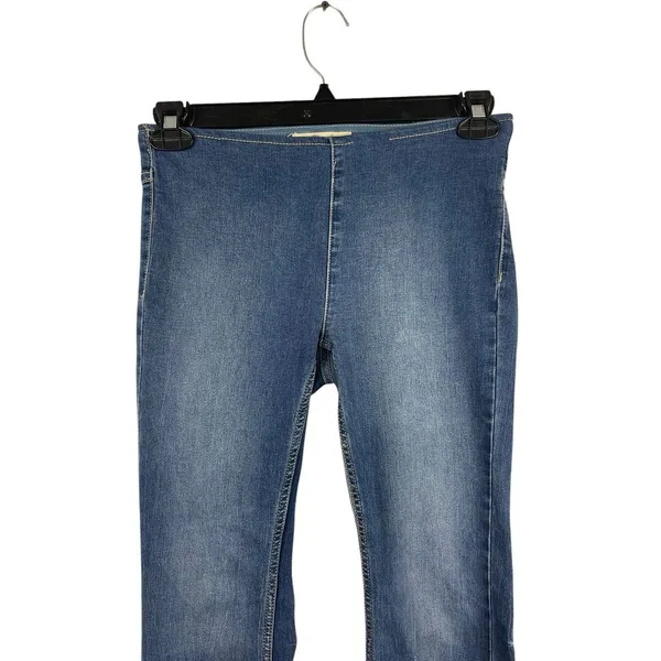 We The Free Free People Flare Jeans 26 Blue Stretch Bell Bottom Boho Indie Retro - Image 4