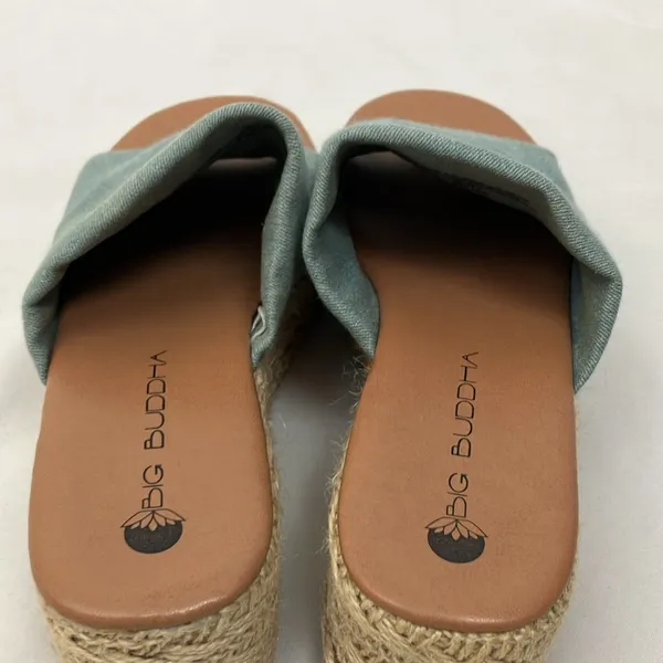 Big Buddha light denim Espadrille Slide-on Clogs Women’s Size 7.5 - Image 4