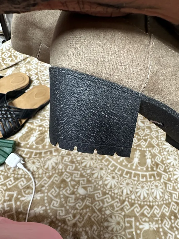 Dr. Scholl's Taupe Knee-High Block Heel Buckle Boots - Image 8