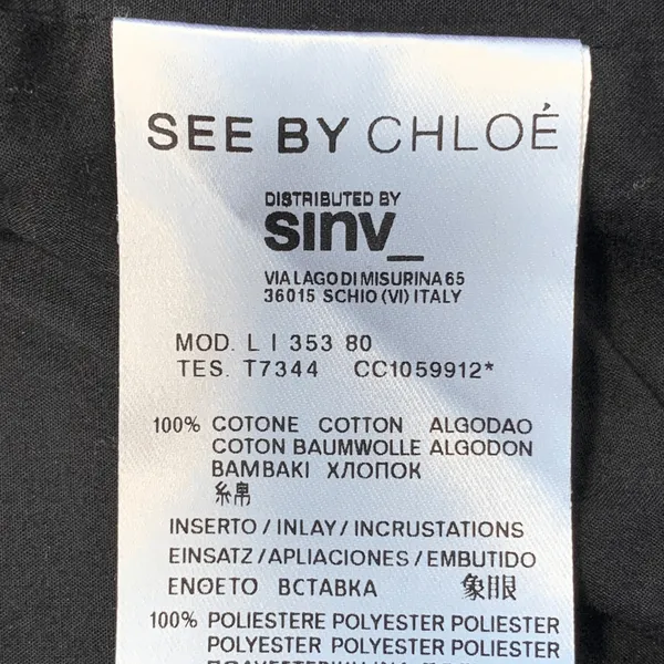 See By Chloé Black Tailored Blazer Satin Lapel Hourglass Jacket Timeless Classic - Image 6