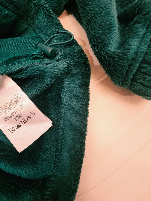 {XL} Columbia Fleece Full Zip Jacket Green - Image 9