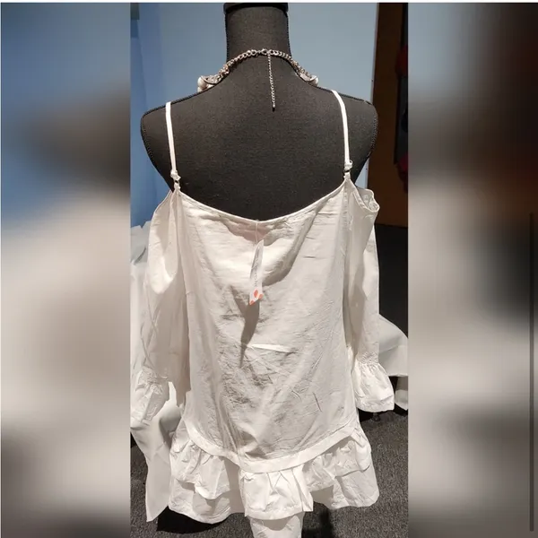 Solid Tunic Camisole Neckline Above Knee A-line Dress - Image 2